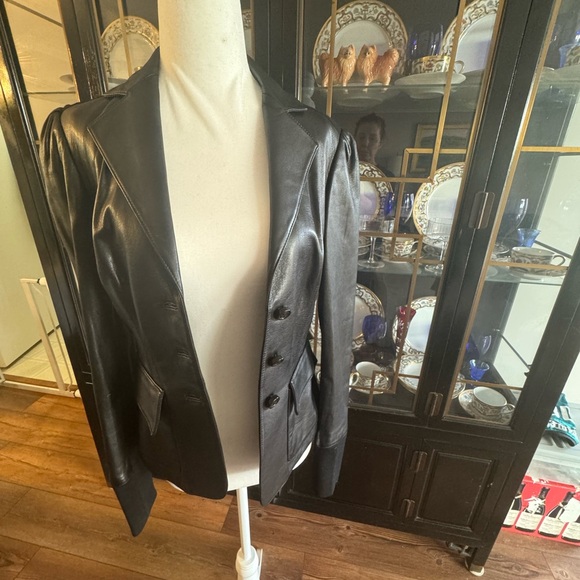 Diane von Furstenberg Miss Marlena Leather Jacket - Picture 3 of 5